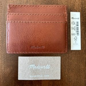 NWT Madewell The Leather Card Case